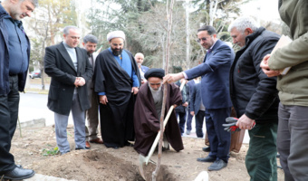 آغاز پویش ملی درختکاری "ایران بهشت" با غرس نخستین نهال ها در سازمان منابع طبیعی کشور