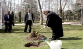 President Rouhani planted sapling on the Occasion of National Arbor Day