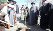 گزارش تصویری/آغاز عملیات غرس دوهزار نهال در شهرک شهید محلاتی