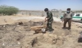 هرمزگان/تخریب یک باب کوره ذغال غیرمجاز در منطقه کنارو شهرستان بندرعباس