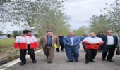 بازدید مدیر کل دفتر ممیزی اراضی سازمان منابع طبیعی از اردوگاه سازمان هلال احمر