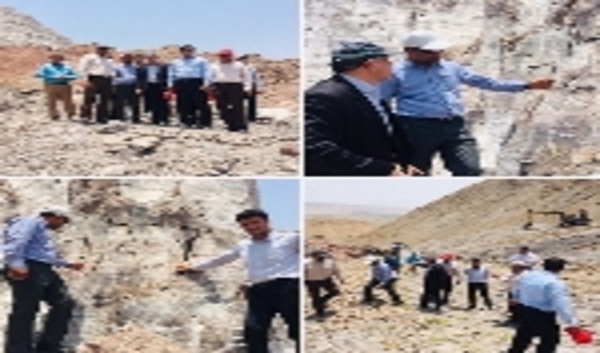 بازدید معاون استاندار و مدیران ارشد دستگاههای اجرایی از گنبد نمکی شهرستان بستک