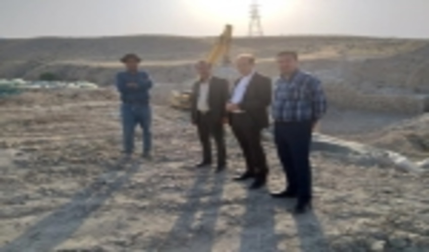 فرماندار لامرد از پروژه کنترل سیلاب چهارطاق بازدید کرد