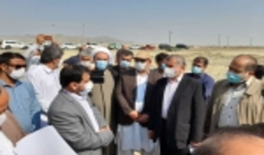 Vice Speaker of the Parliament Visited Ditch Erosion Control Project in Chabahar  