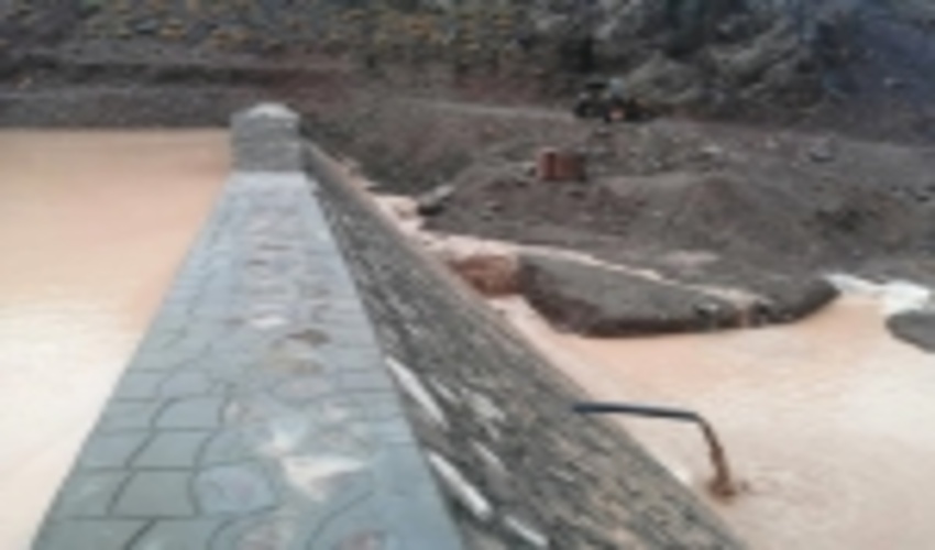 خراسان رضوی/بند سنگی ملاتی حوزه نوق و جزین در شهرستان بجستان آبگیری شد