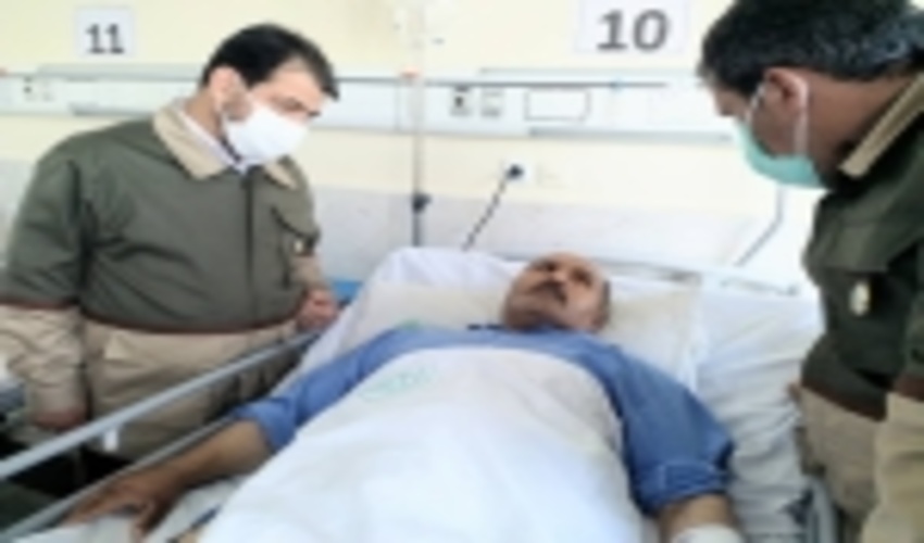 عیادت رئیس سازمان جنگل‌ها از قرقبان مجروح منابع‌طبیعی میامی