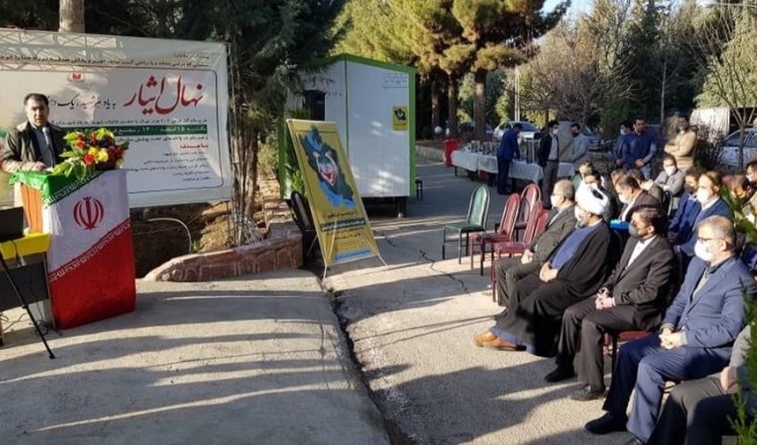 البرز/غرس نهال ملی ایثار به یاد شهدا به مناسبت آغاز هفته منابع طبیعی 