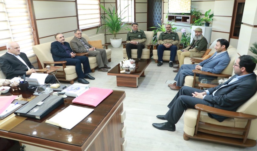 دیدار معاون برنامه ریزی سازمان منابع طبیعی  با رییس سازمان جهاد کشاورزی استان قزوین