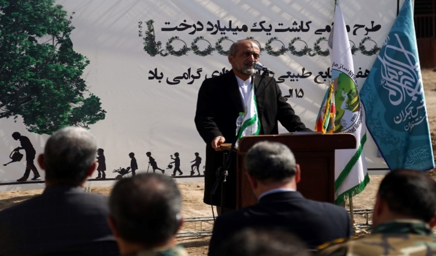 قم/عملیات کاشت نهال در 20 هکتار از اراضی مسجد مقدس جمکران آغاز شد