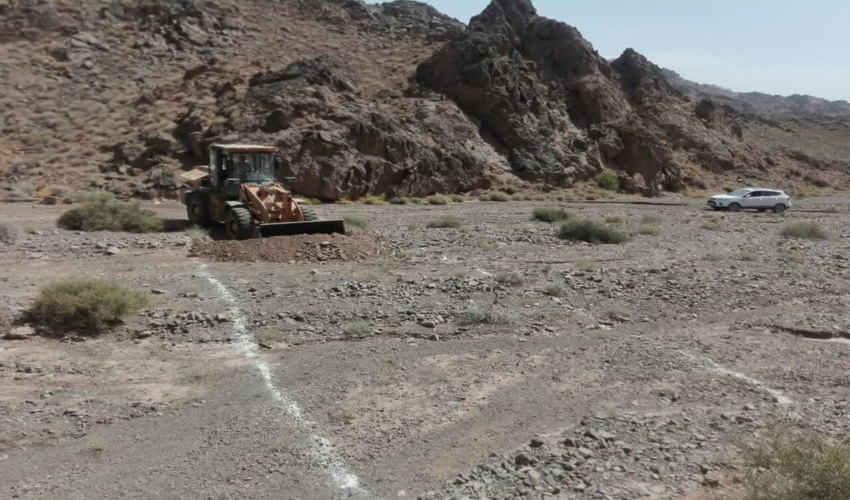 خراسان رضوی/آغاز عملیات اجرایی پروژه آبخیزداری بند سنگی ملاتی حوزه چاه سبز شهرستان خلیل آباد