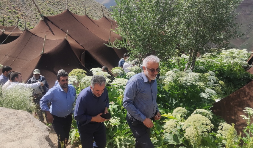 بازديد معاون وزير و رييس سازمان منابع طبيعي و آبخيزداري و هيئت همراه از مراتع استان البرز
