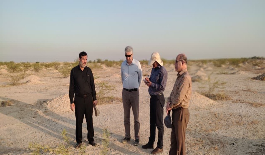 بازدید مدیر کل دفتر امور بیابان از پروژه های منابع طبیعی خوزستان 