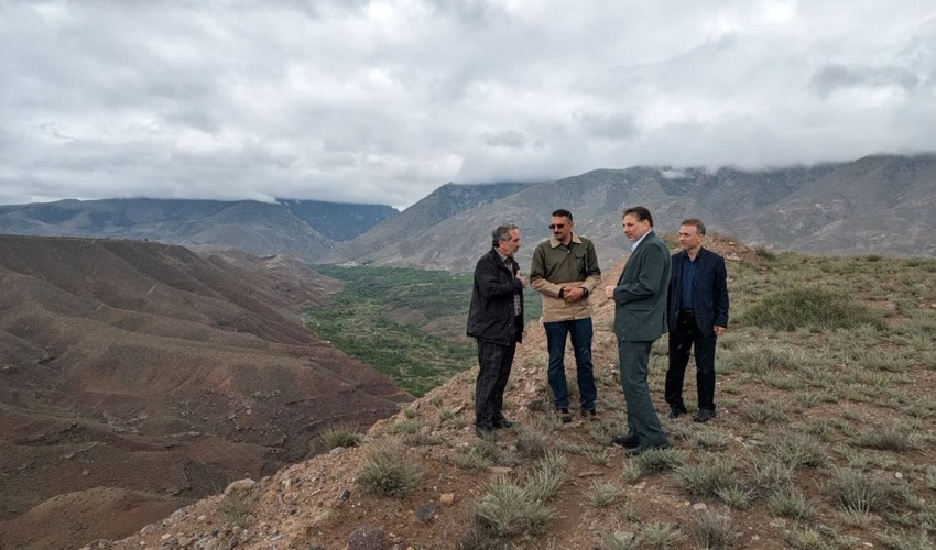 بازدید میدانی ادارات کل منابع طبیعی و صمت قزوین از معادن بخش طارم سفلی