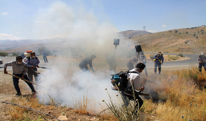 آذربایجان غربی/ 50 هکتار از مراتع مهاباد با ایجاد آتش‌بُر ایمن شد