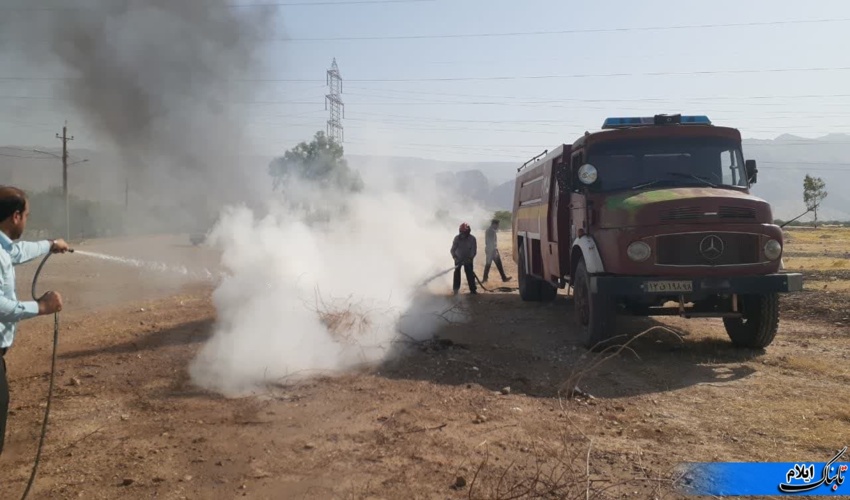 ایلام/ رزمایش اطفا حریق در دهلران اجرا شد