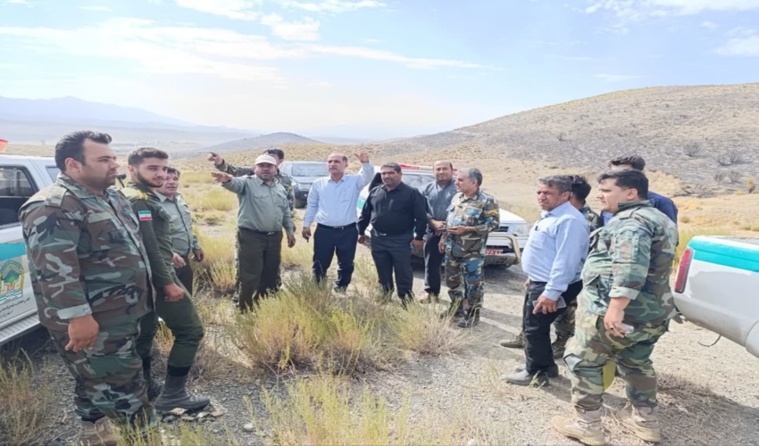 جنوب کرمان/ مهار آتش سوزی عرصه های منابع طبیعی سربیژن ساردوئیه شهرستان جیرفت