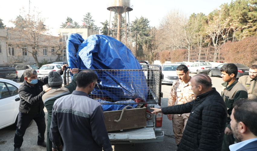 تحویل دو دستگاه سبد اطفا هوایی حریق به مرکز کنترل و پشتیبانی اطفا حریق هوایی