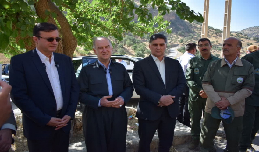 حضور و بازدید رئیس سازمان منابع طبیعی از منطقه اورامانات