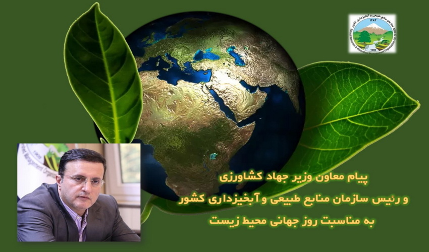 پیام معاون وزیر جهاد کشاورزی و رئیس سازمان منابع طبیعی و آبخیزداری کشور به مناسبت روز جهانی محیط زیست