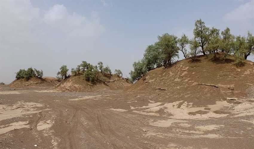 کانون بحرانی فرسایش بادی در شمال استان کرمان