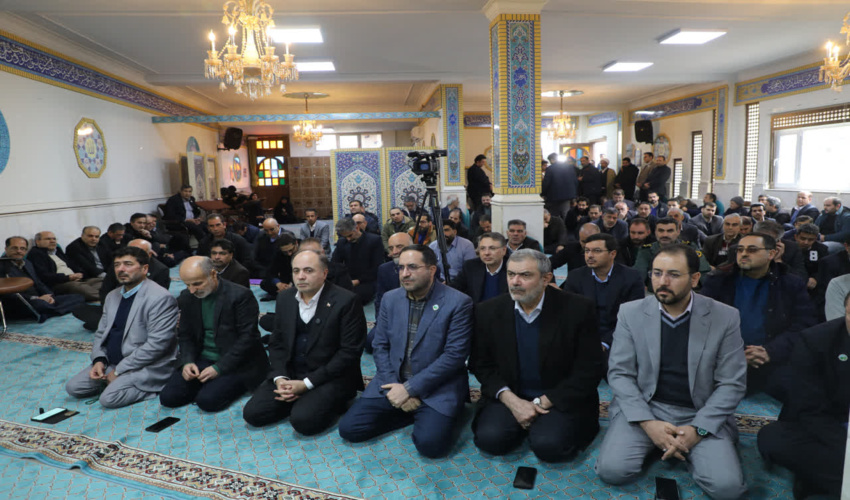 گزارش تصویری/ مراسم بزرگداشت شهید مدافع امنیت؛ سامر شریعتمدار طالقانی در سازمان منابع طبیعی کشور