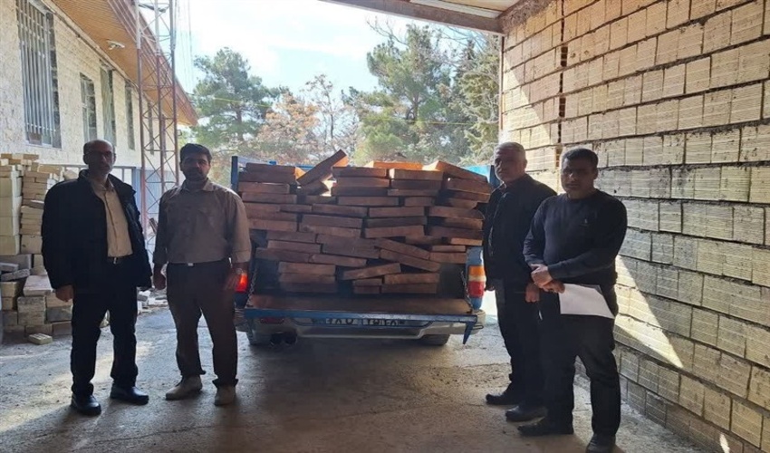 دو تن چوب راش قاچاق در ملایر توقیف شد